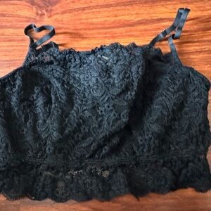 Grace & Lace Black Lace Bralette Crop Top